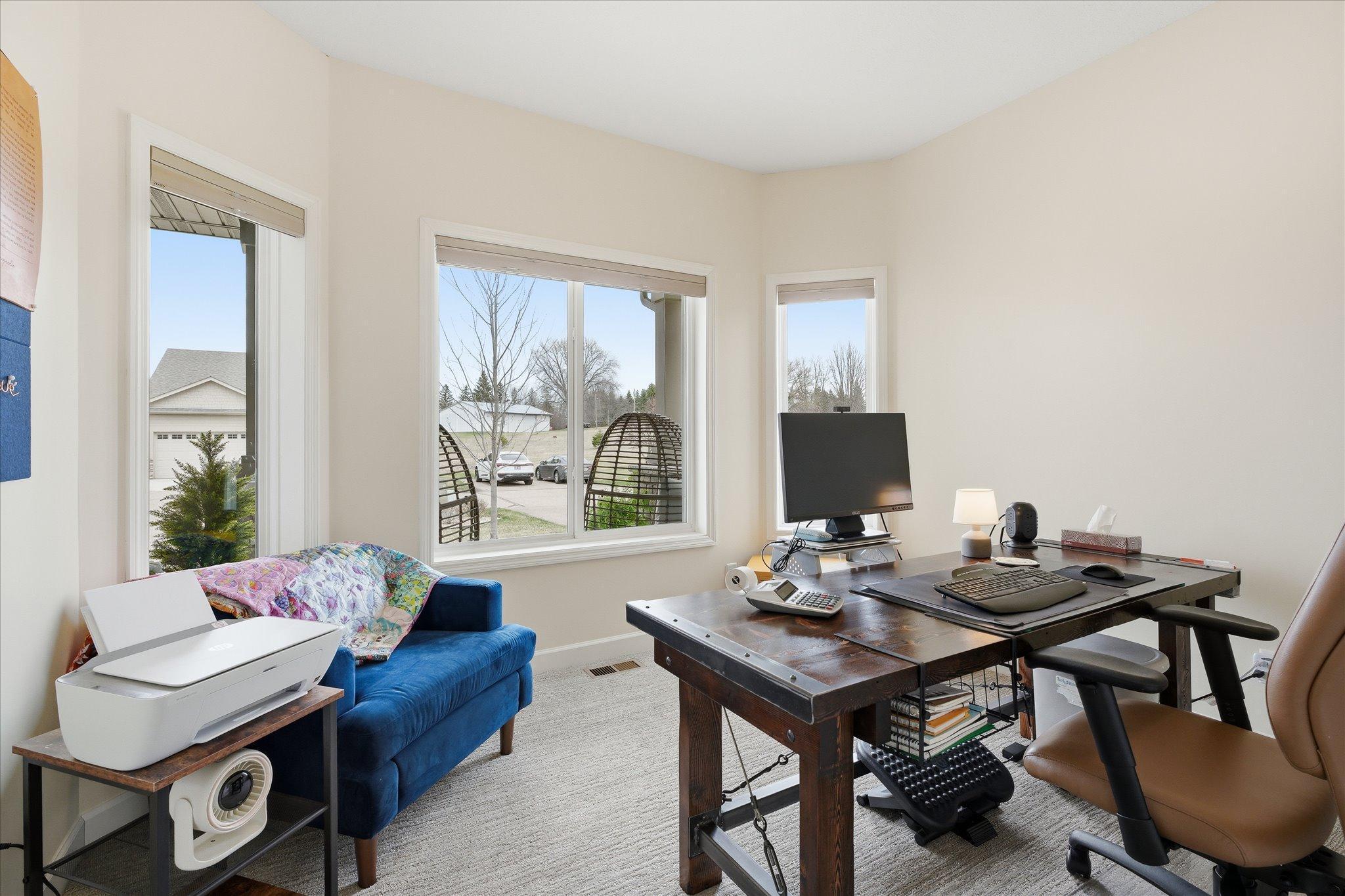 Bedroom 2 or wait... the custom designed built-ins make this space perfect for the ultimate home office!
