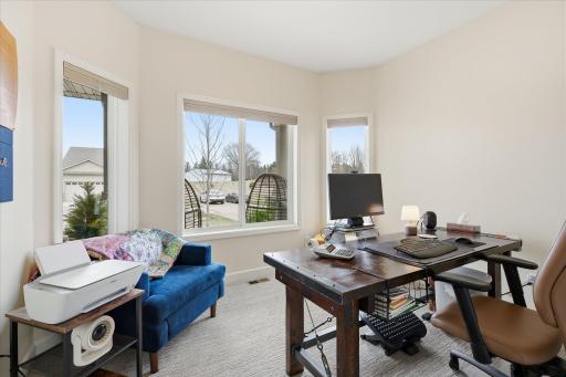 Bedroom 2 or wait... the custom designed built-ins make this space perfect for the ultimate home office!