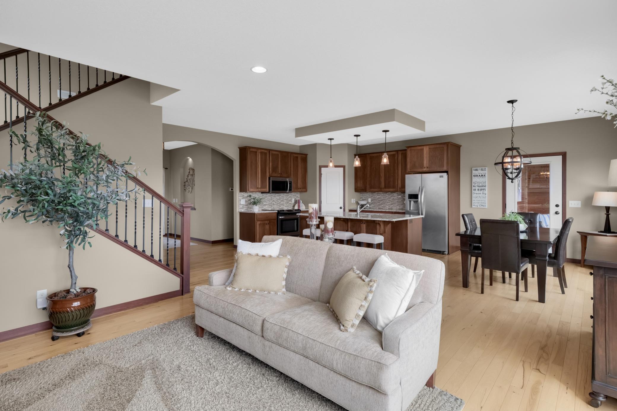 Open concept main floor living space