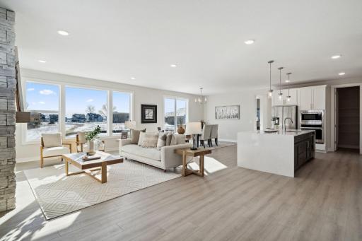 Main floor living space *Photo of similar home