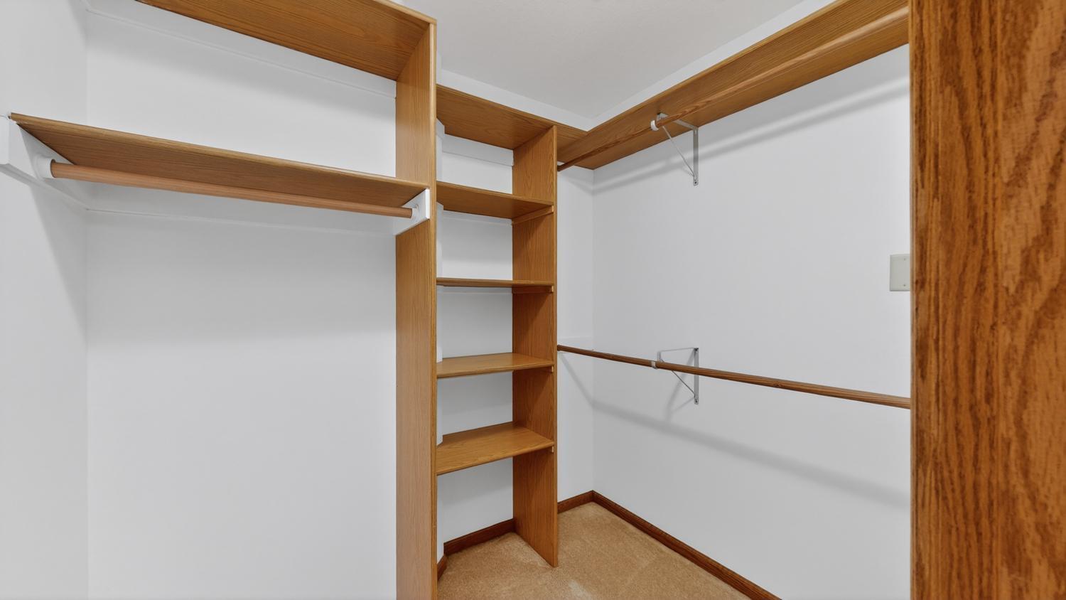 Primary walk-in closet