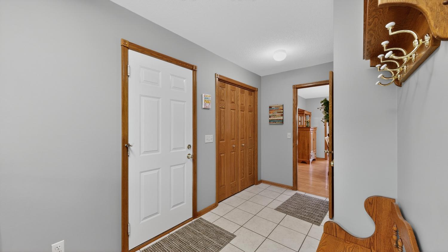 Service door to garage
