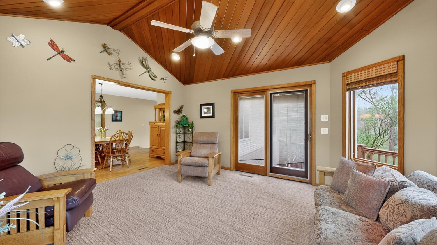 Sun room off kitchen