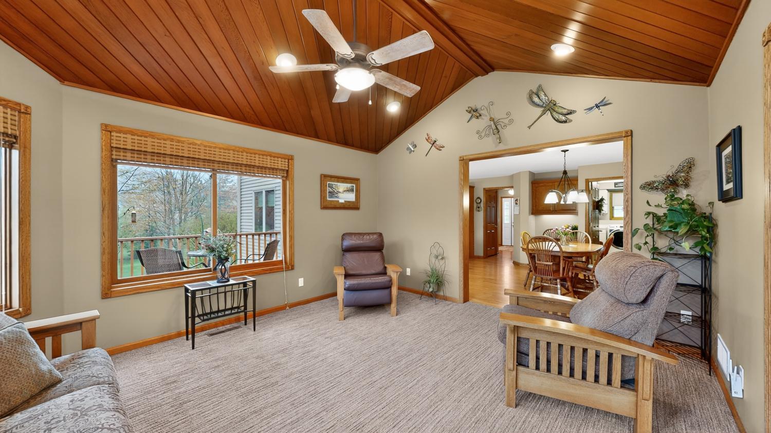 Sun room off kitchen