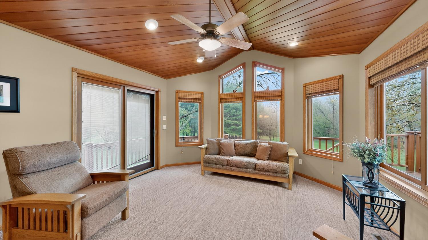 Sun room off kitchen