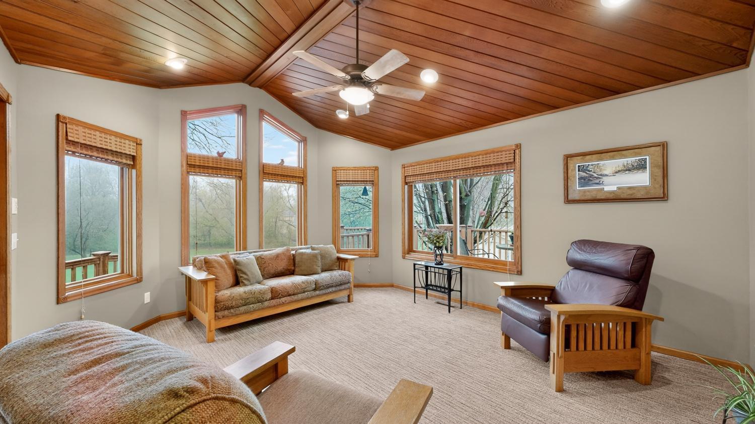 Sun room off kitchen