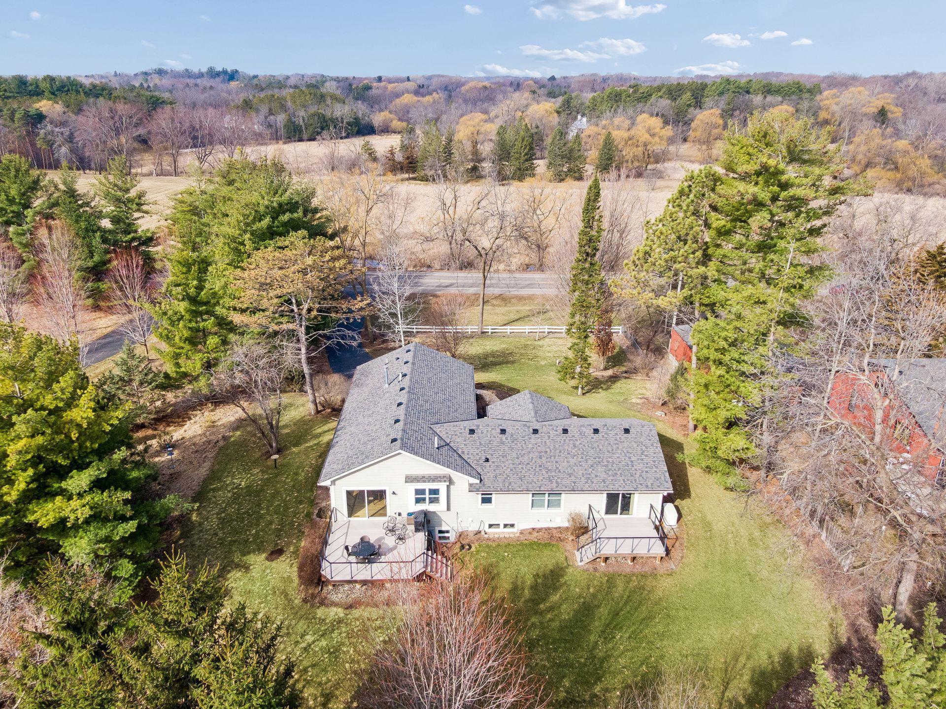 New roof and gutter covers October 2025. 2 maintenance free decks with lighting.