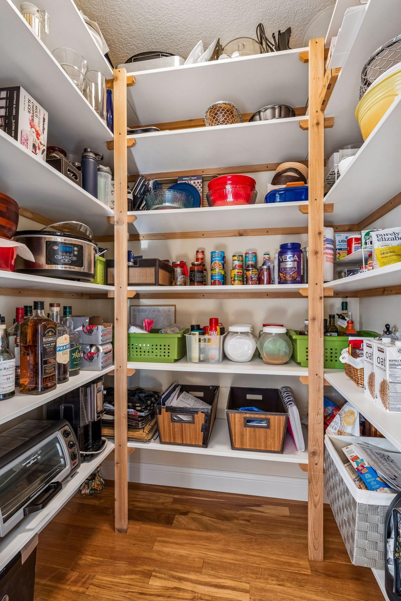 Large kitchen walk-in pantry 5'8" X 4'6"