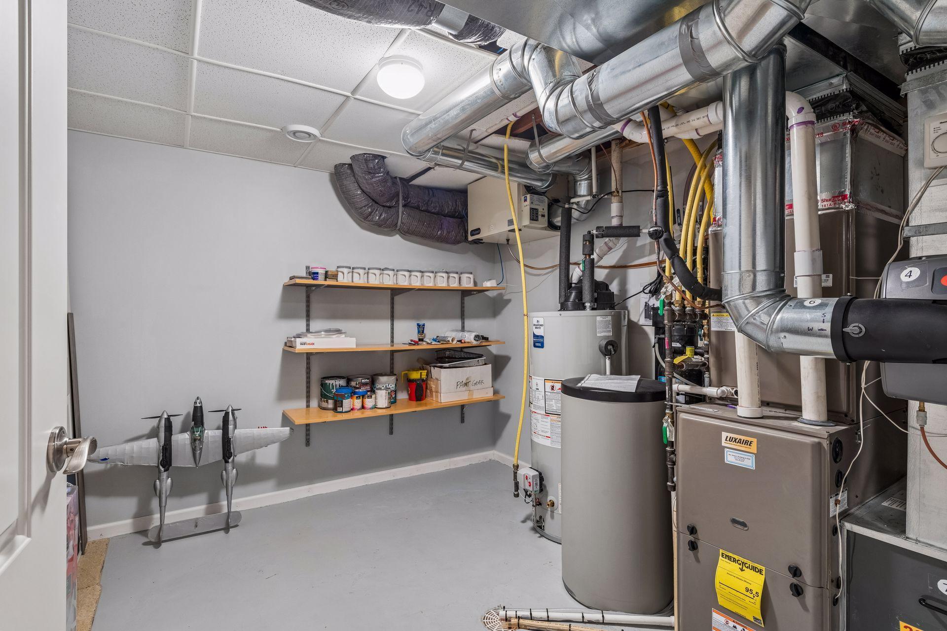 Lower-level utility room is 9'X10'8". New water heater the summer of 2025. Kinetico water softener is owned and was updated the summer of 2025. New well pump installed in Feb. 2025. High efficiency furnace. New air conditioner installed May 2024.