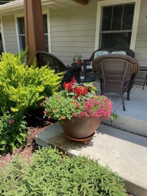 Front porch in the summer