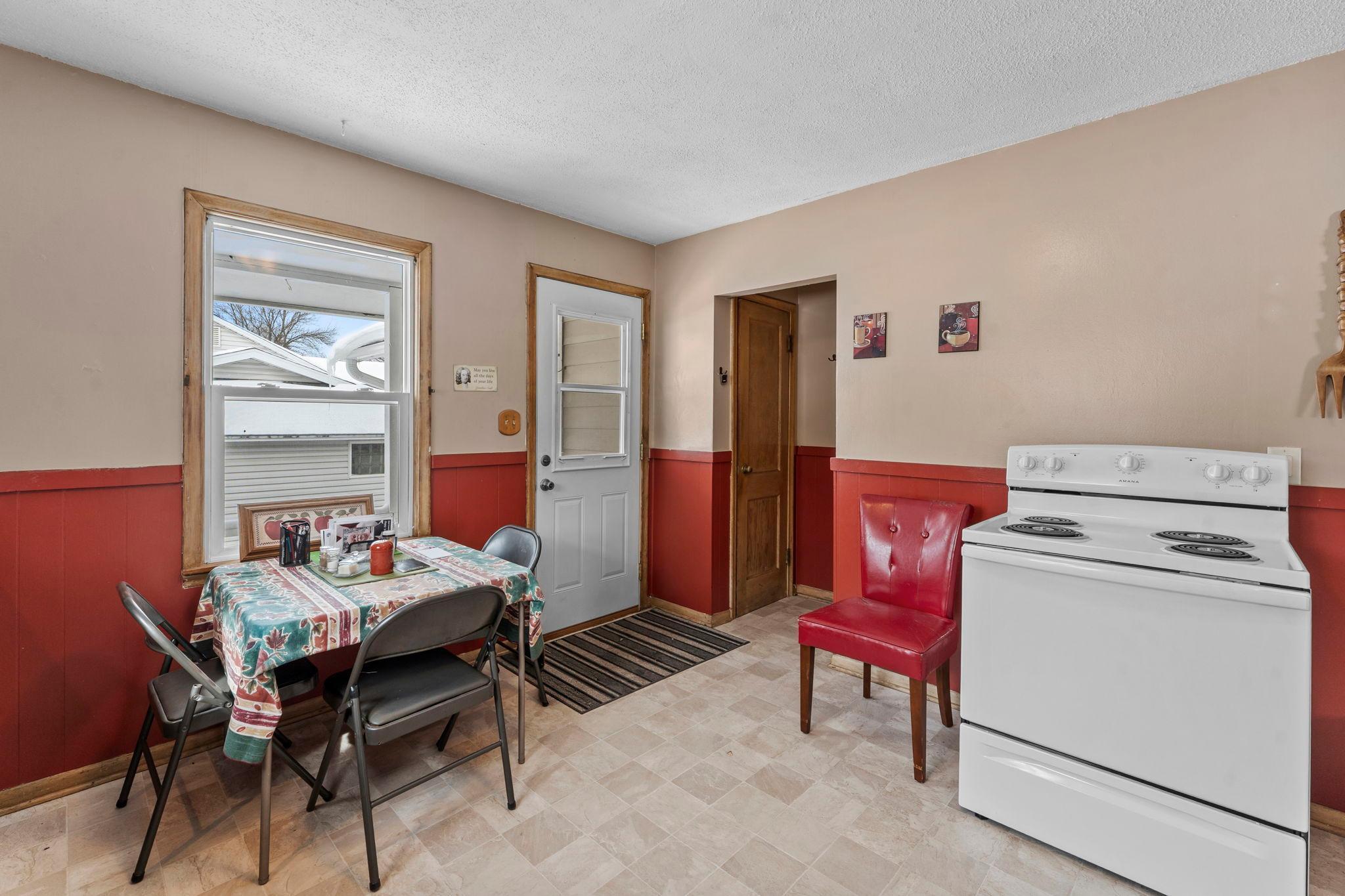 Kitchen and side door entry