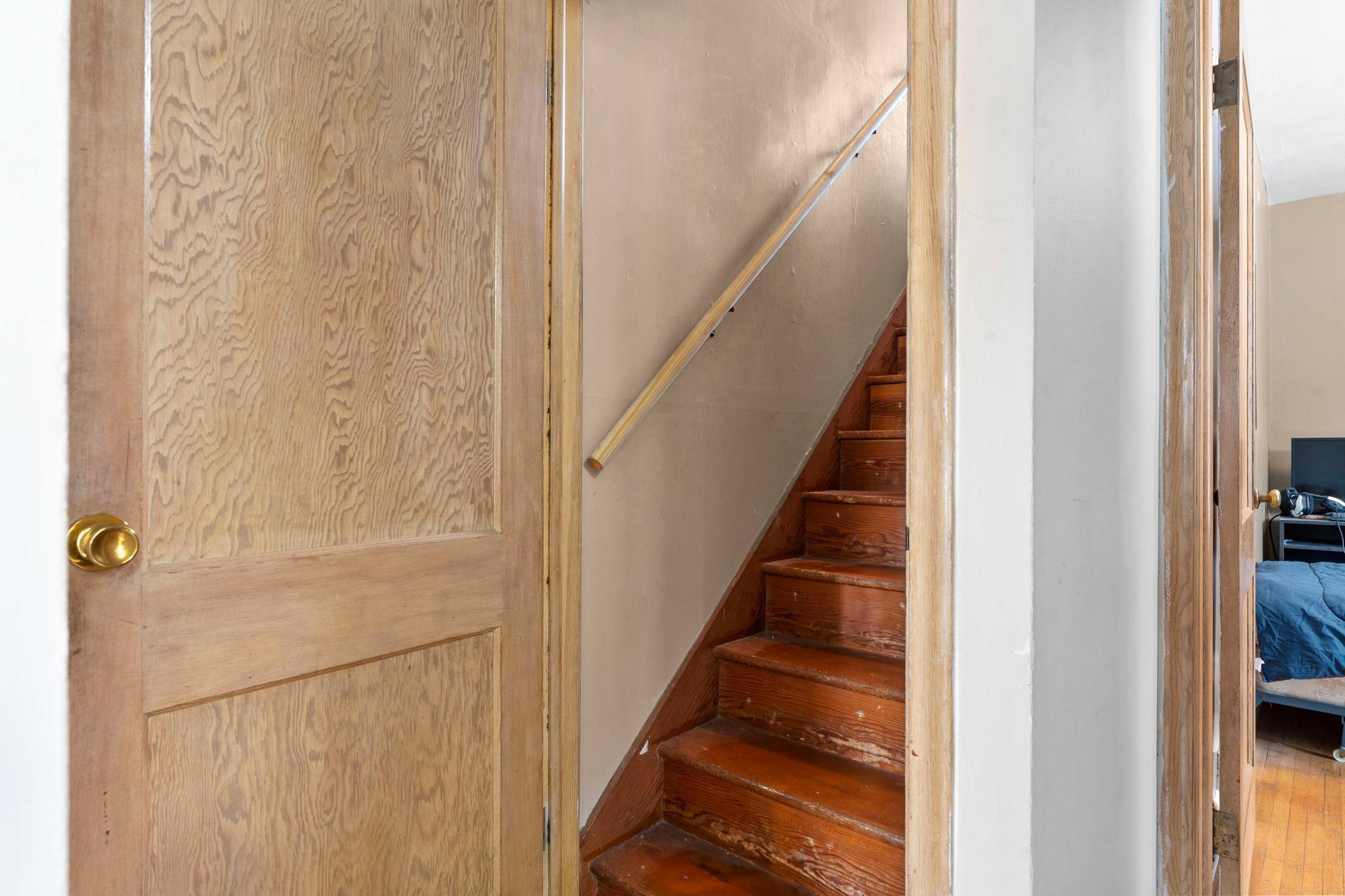 Stairs to the upper level