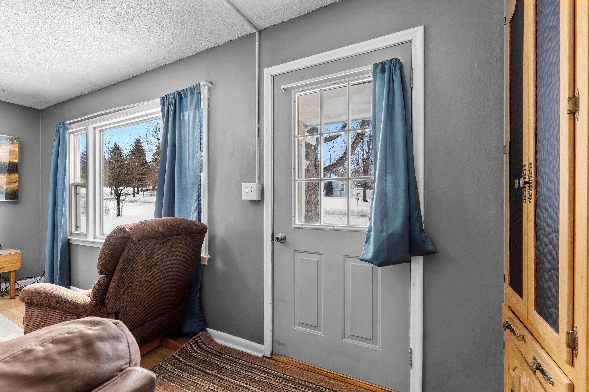 Front entry in the living room