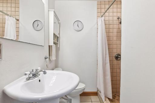 Main floor 3/4 bath with step-in shower