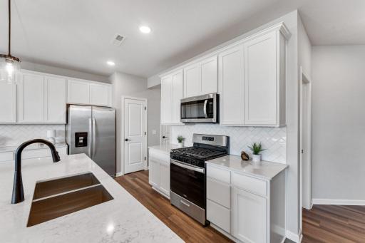 Stainless steep appliances including a gas stove