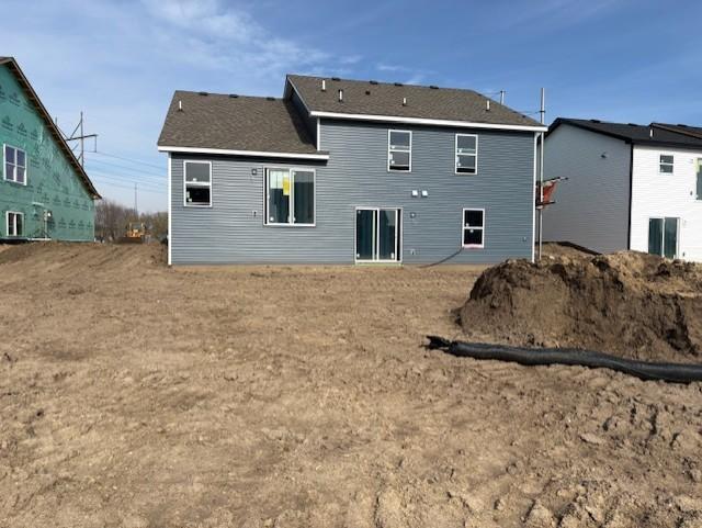 (Photo is of the actual home in progress.)