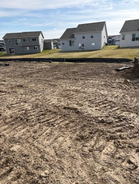 (Photo is of the actual yard in progress.)