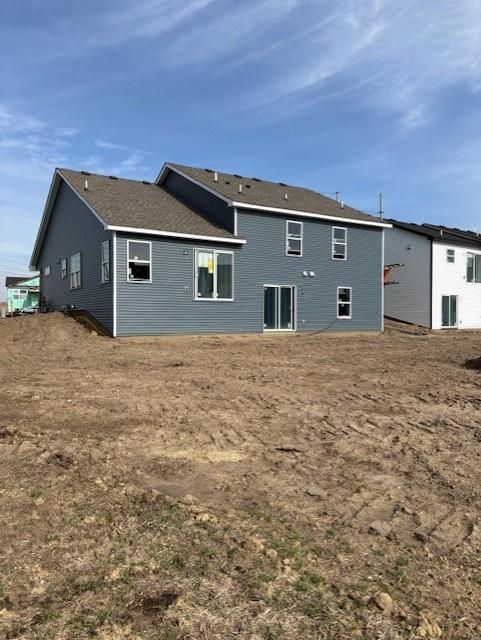 (Photo is of the actual home in progress.)