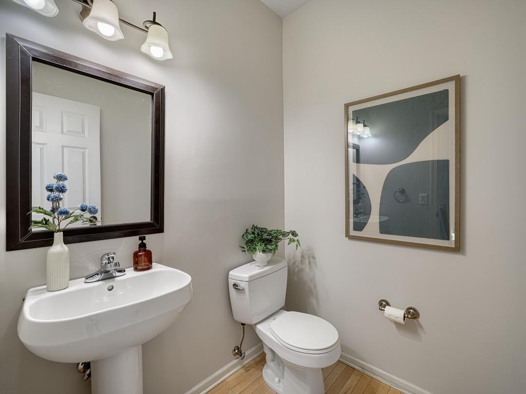Convenient main-floor powder room