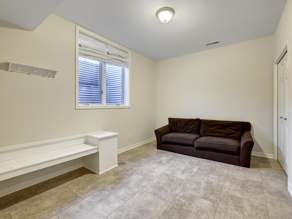 Flexible lower lever bonus room to be used as a den etc