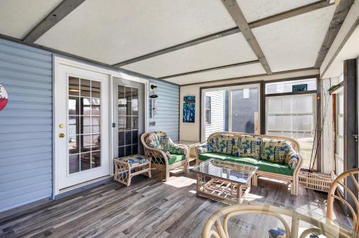 Access the 3 season from your walkout lower level.