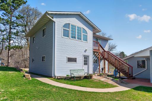 Detached garage with finished living space above.