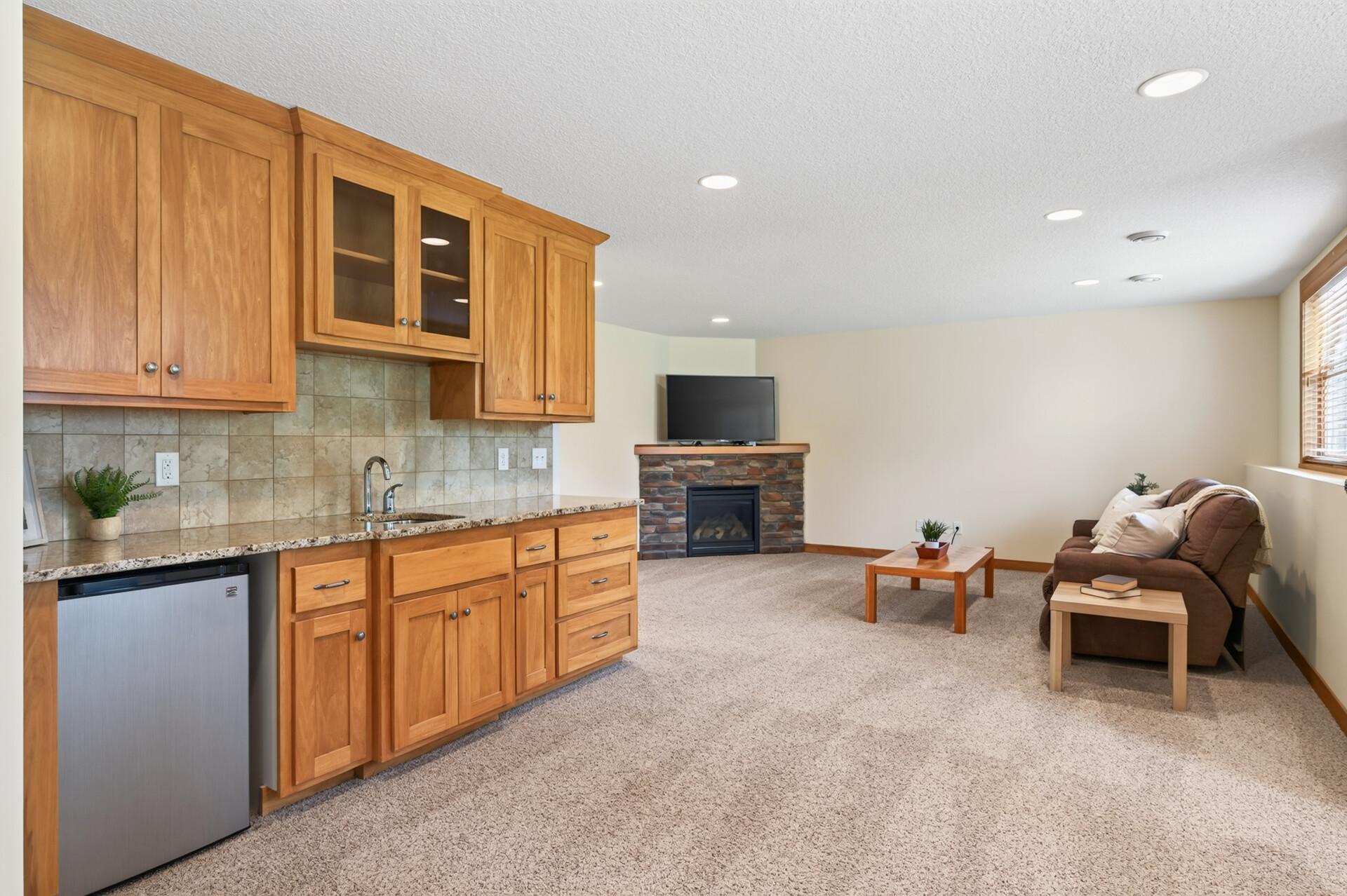 Whether it's movie night or game day, this space is ready for it all.