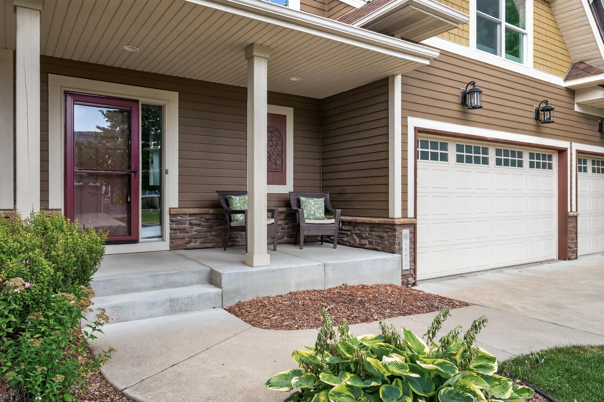 The inviting front porch welcomes you home each day.