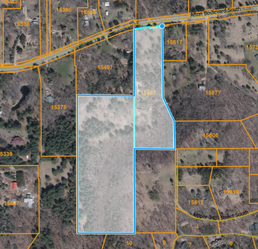 Map of Ranch Parcels, 17.19 total acres
*Map boundaries are for visual reference only. Buyer to verify all boundary lines via a professional survey.