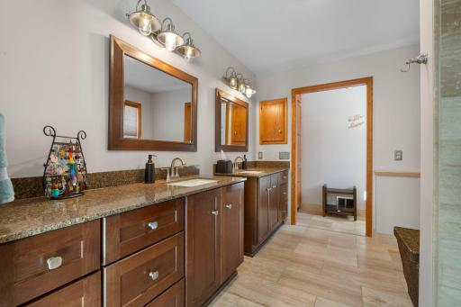 Remodeled primary 3/4 bath