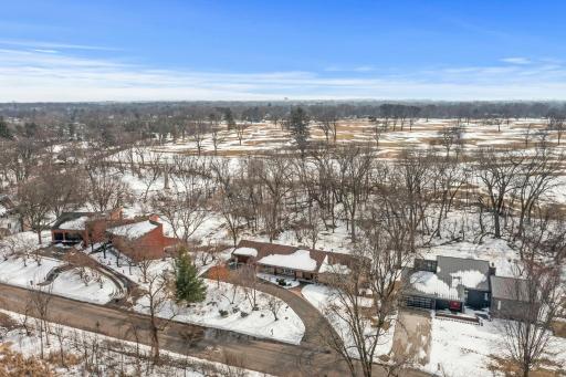 Minneapolis golf course in the back