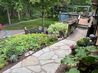 Flagstone walkway