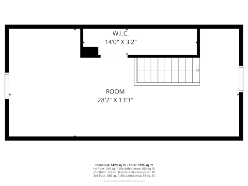 Upper level floorplan