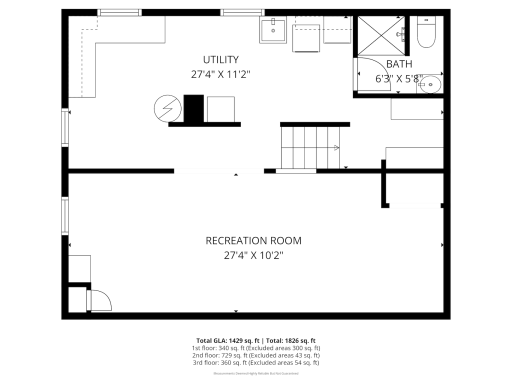 Lower level floorplan