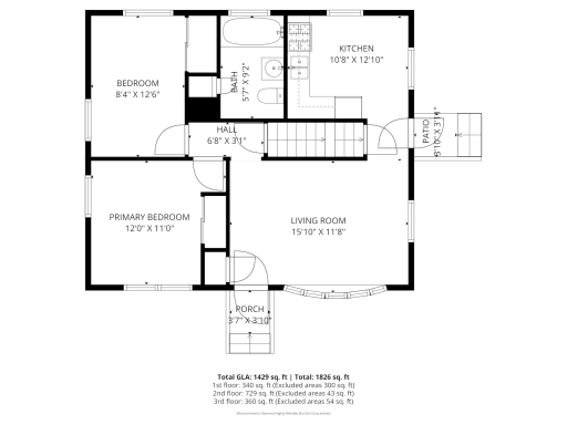 Main level floorplan