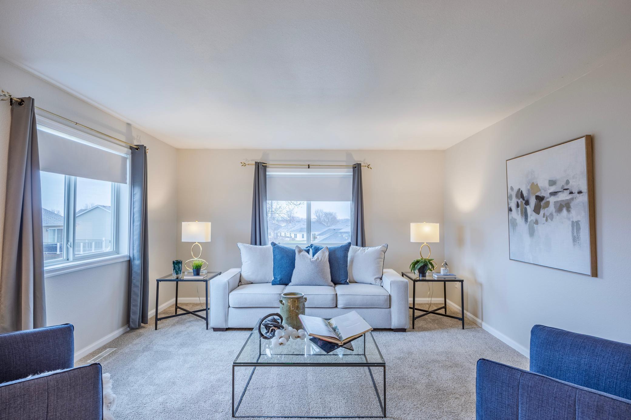 Another view of the upstairs living room.