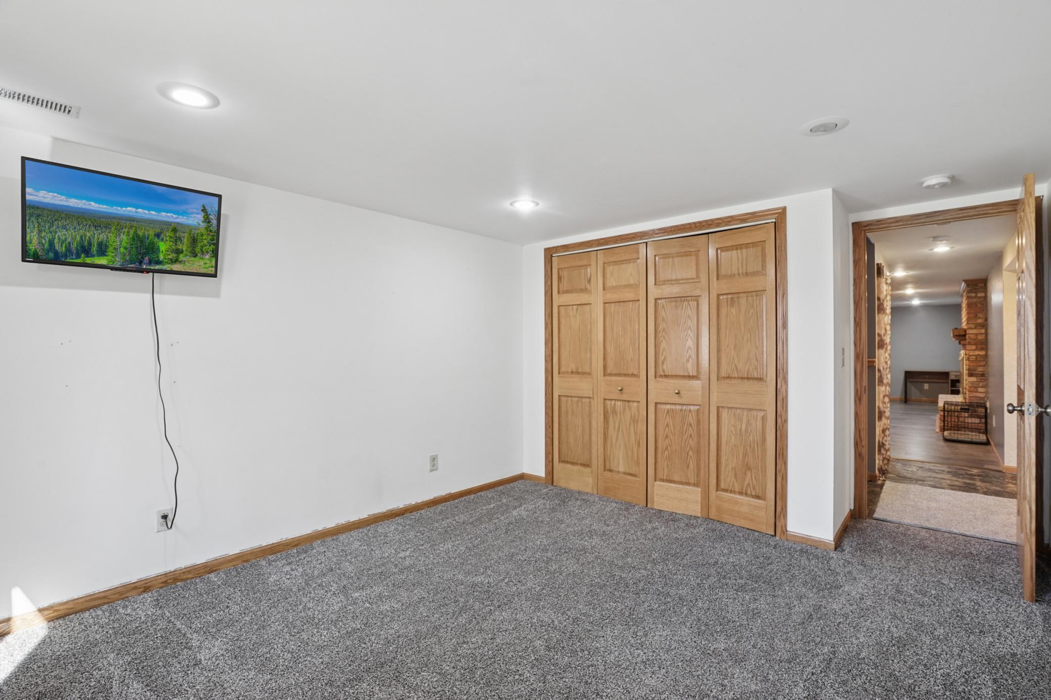 The fourth bedroom can be found in the basement.