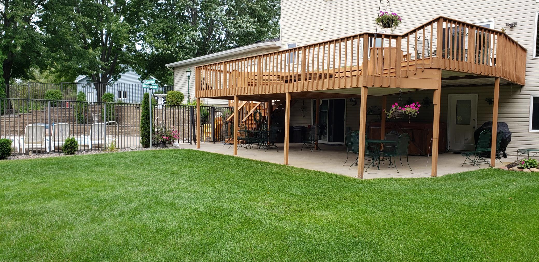 Nice patio under the deck