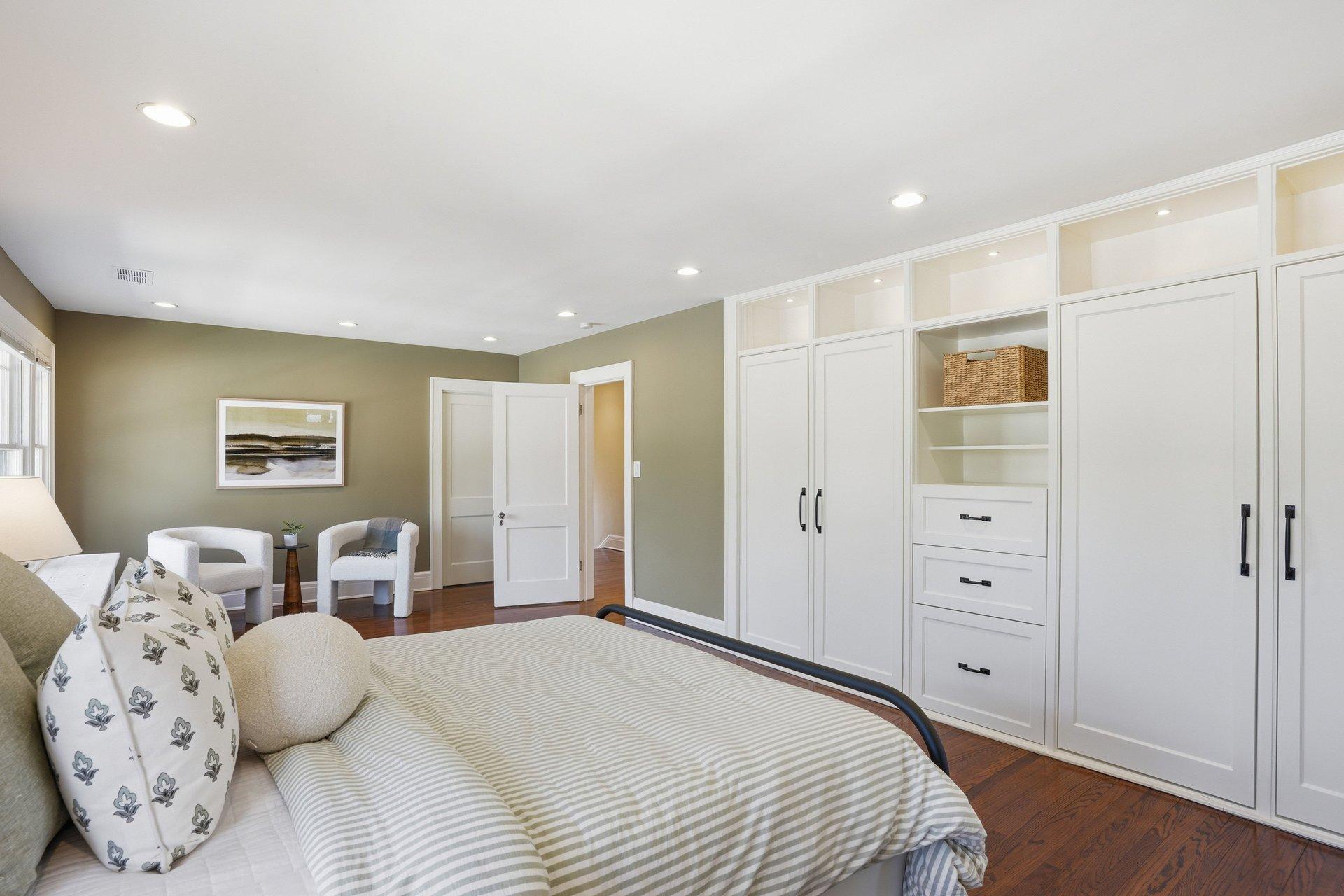 2200 Kenwood Parkway - built-in closets have been updated and has both hanging space as well as shelving