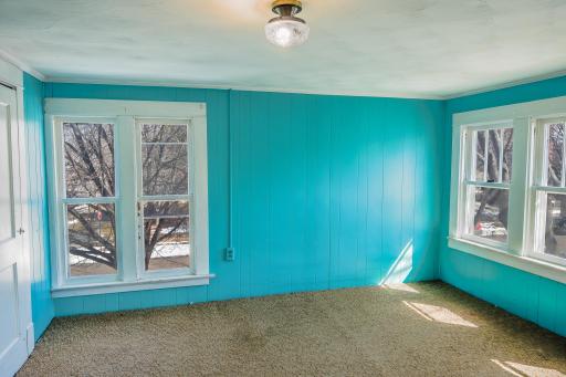 Bedroom #2 upstairs, with double closets.