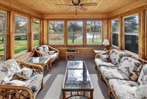 Relax on your three season porch with picturesque views.