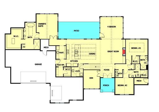 6205 Hillside Main Level Floor Plan