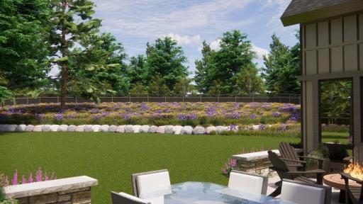 Welcome home to 6205 Hillside Rd - Rendering with landscape plan