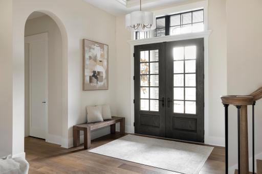 Spacious front entry