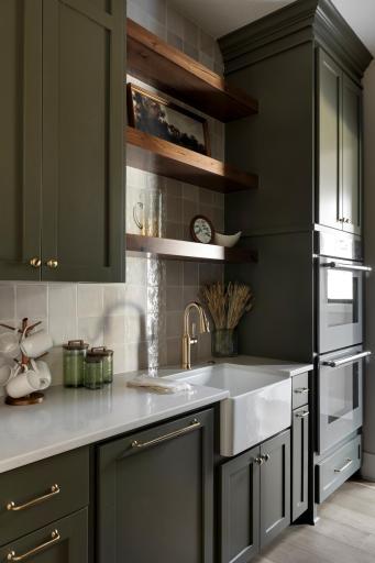 Pantry with double ovens & dishwasher