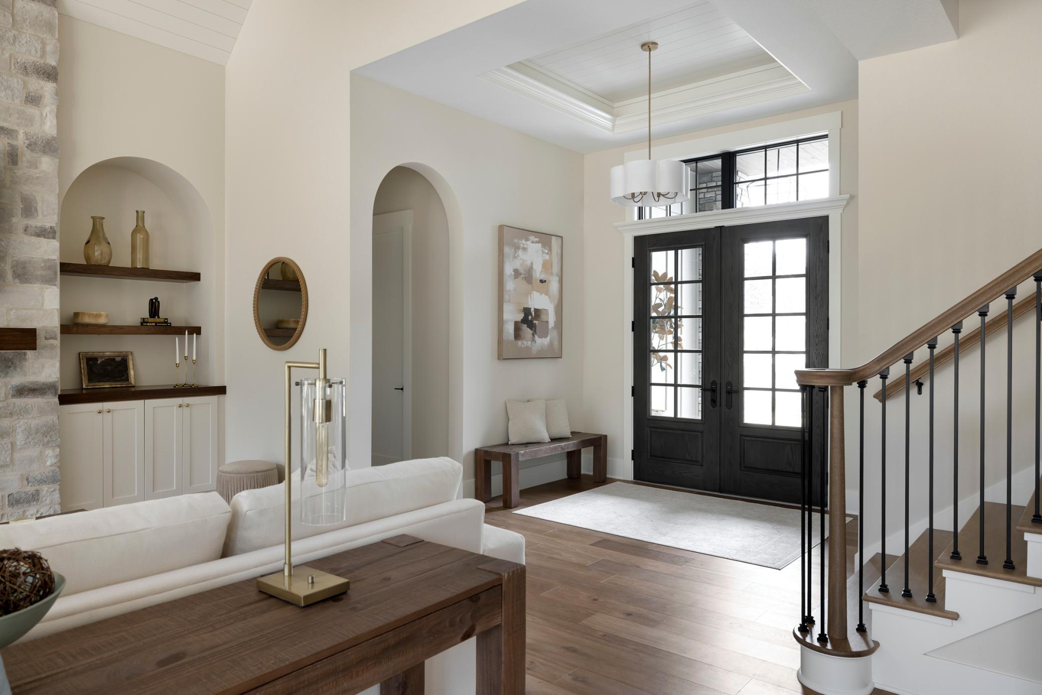 Spacious front entry