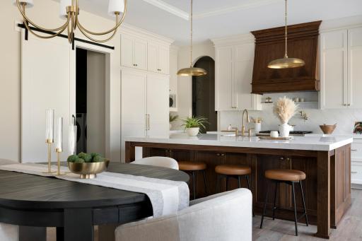 Kitchen & Dining Area - Custom panel refrigerator/ freezer