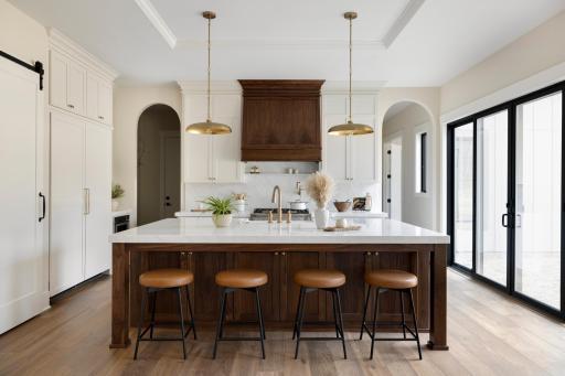 Kitchen featuring walnut woodwork & Thermador Appliances