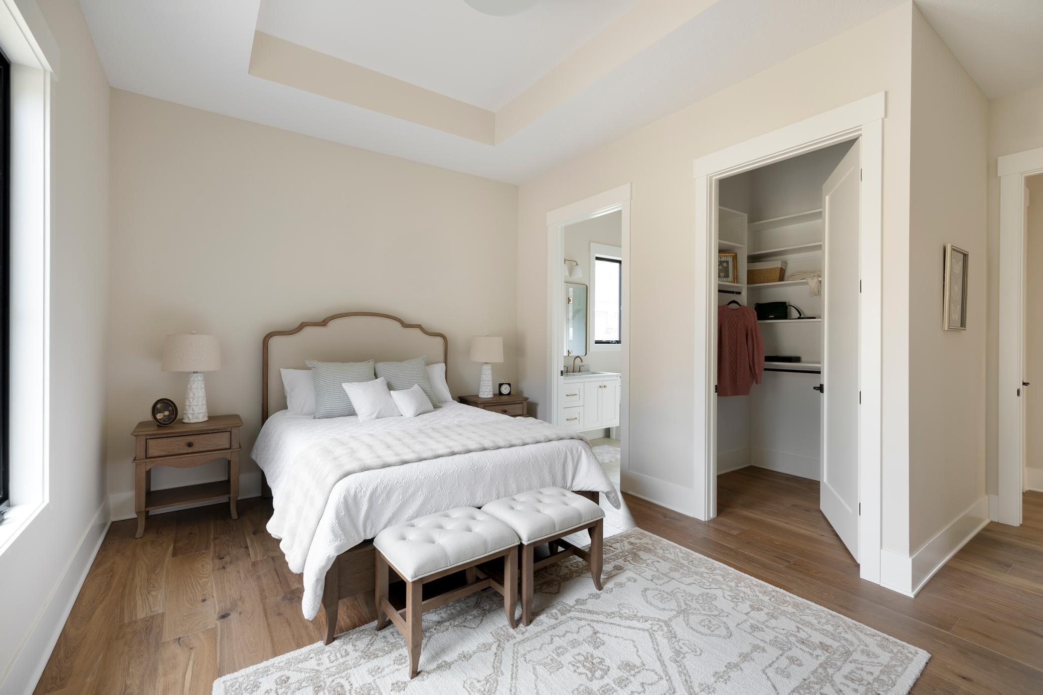 Bedroom #3 with Vaulted Ceilings & Ensuite Bath & Walk-In Closet