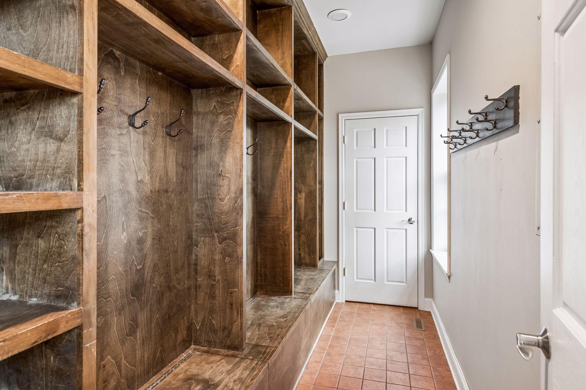 Mudroom and closet